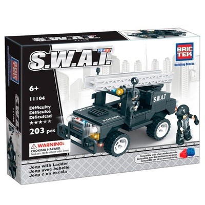 SWAT JEEP WITH LADDER, 203 piezas SWAT JEEP WITH LADDER, 203 piezas