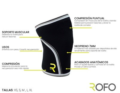 Rodillera de Neopreno CrossFit 7mm (1 unidad) Rodillera de Neopreno CrossFit 7mm (1 unidad)