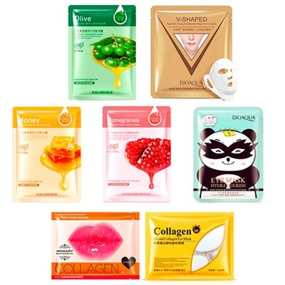 Kit Variedad de Mascarillas Faciales (7 Mascarillas) Kit Variedad de Mascarillas Faciales (7 Mascarillas)