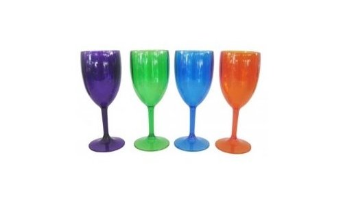 Coloured Acrylic Wine Glasses 00064