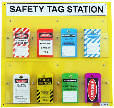 STH-8 Safety Tag Holder with 8 compartments STH-8