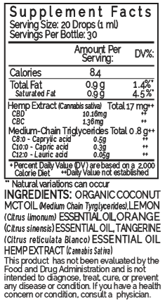 No. 30 Blend MCT Tincture 100mg