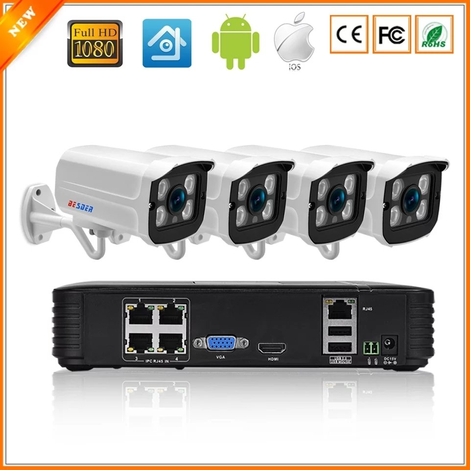 CCTV Full HD camera systeem met 4 cameras 00012