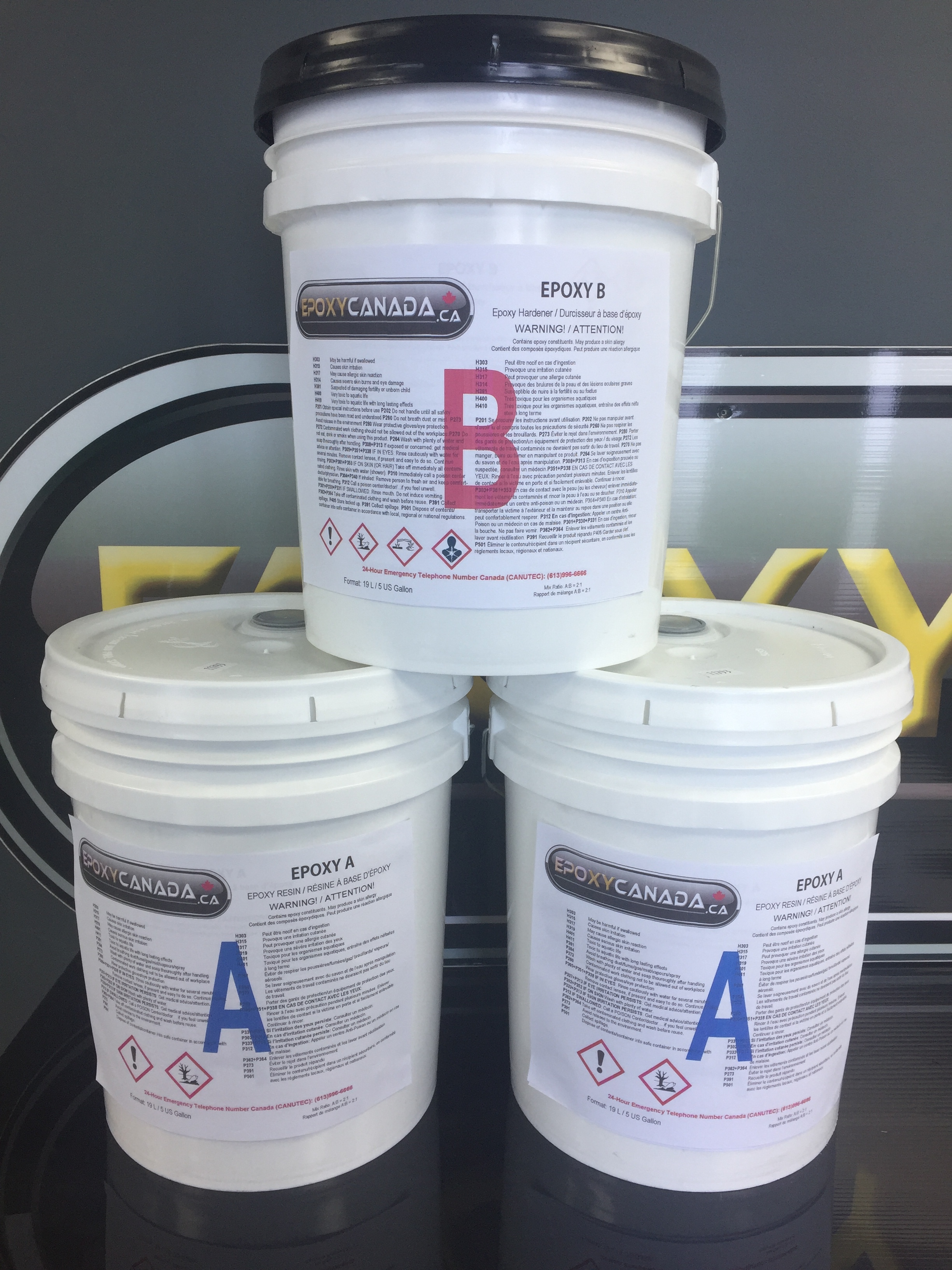 epoxy resin/résine époxydique 15 US GALLONS (56.7L) 00009