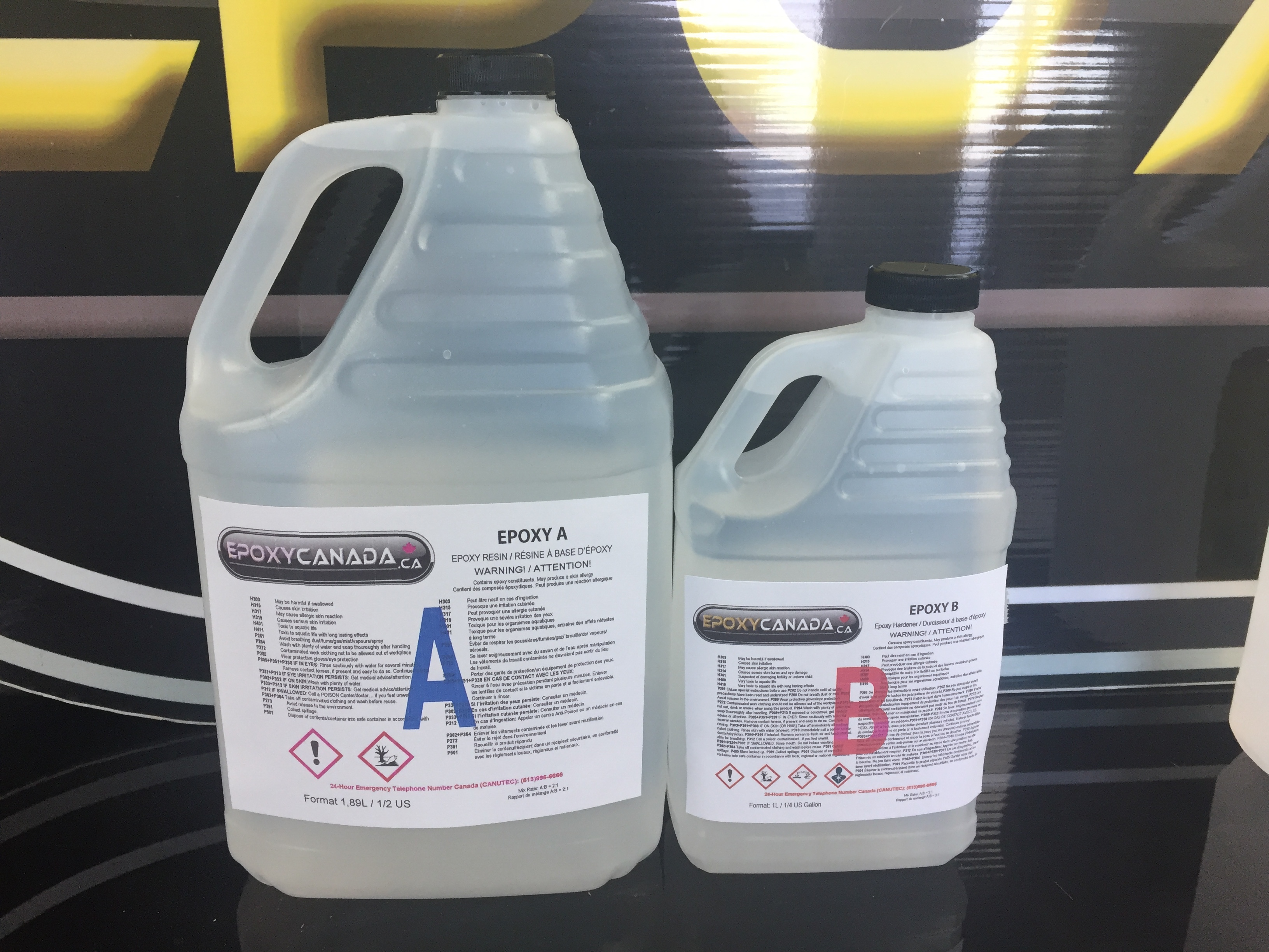 epoxy resin/résine époxydique 3/4 US gallon(2,85L) 00010