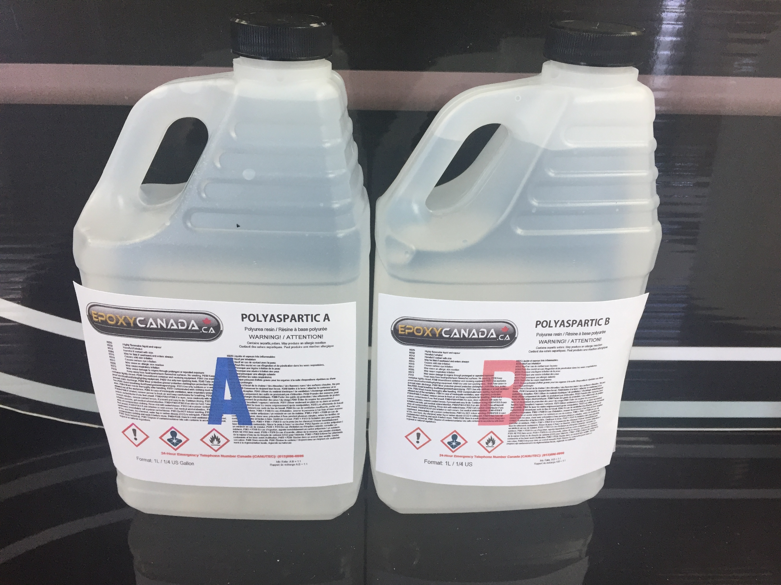 Polyaspartic resin/Résine polyaspartique 1/2 US GALLON (1.89) 00002