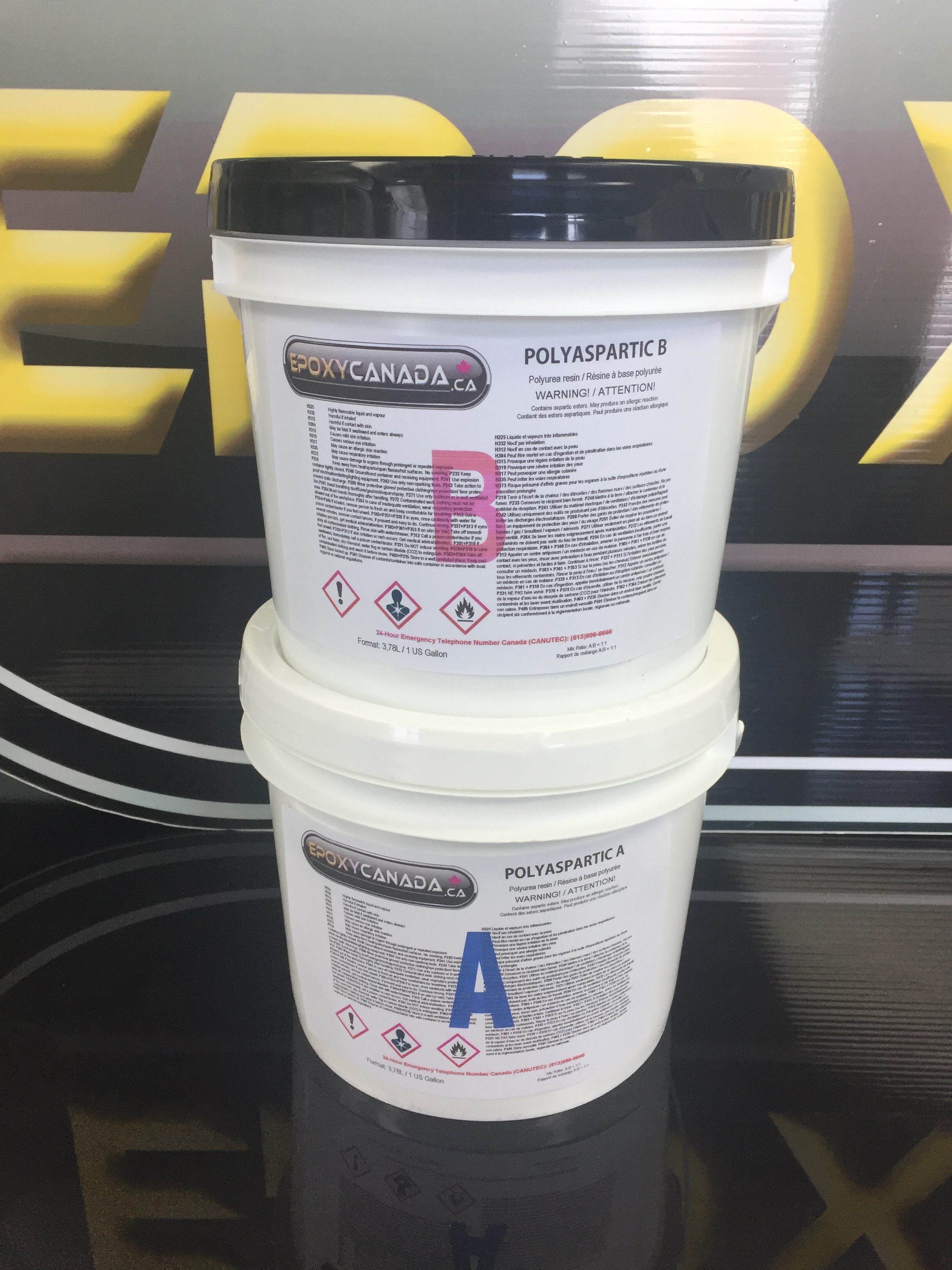Polyaspartic resin/Résine polyaspartique 2 US GALLON (7,56L) 00012