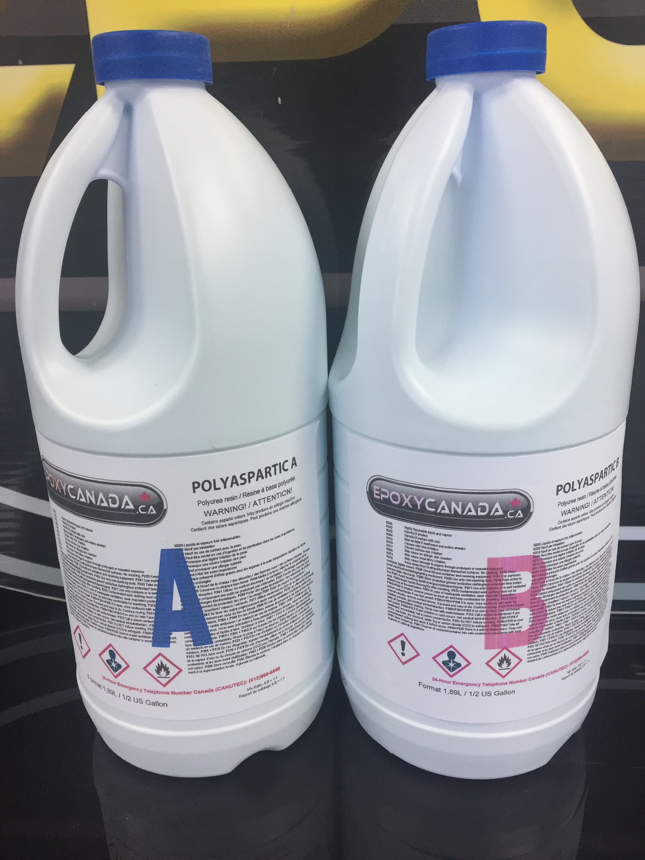 Polyaspartic resin/Résine polyaspartique 1 US GALLON (3,78L) 00011