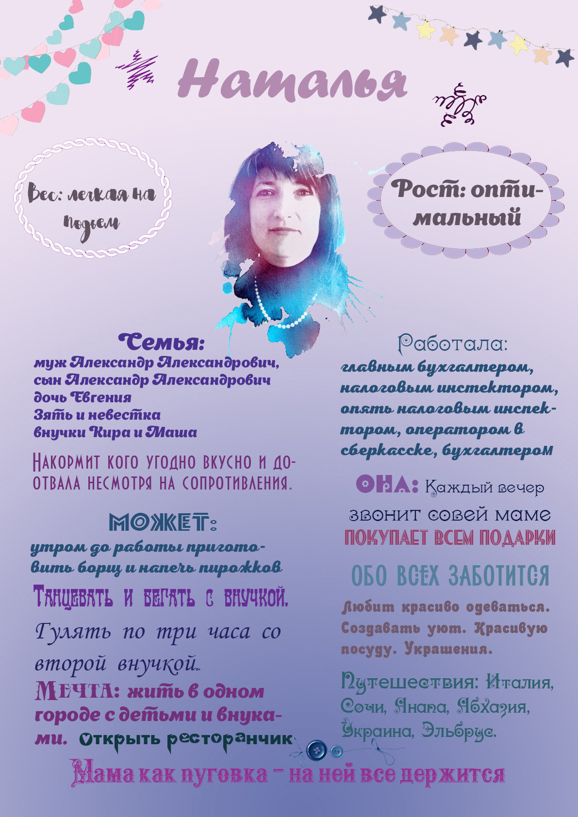 Метрика взрослая с фото акварель 00003