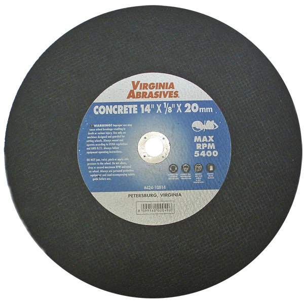 14" Concrete Abrasive Blade 1" Arbor 00004