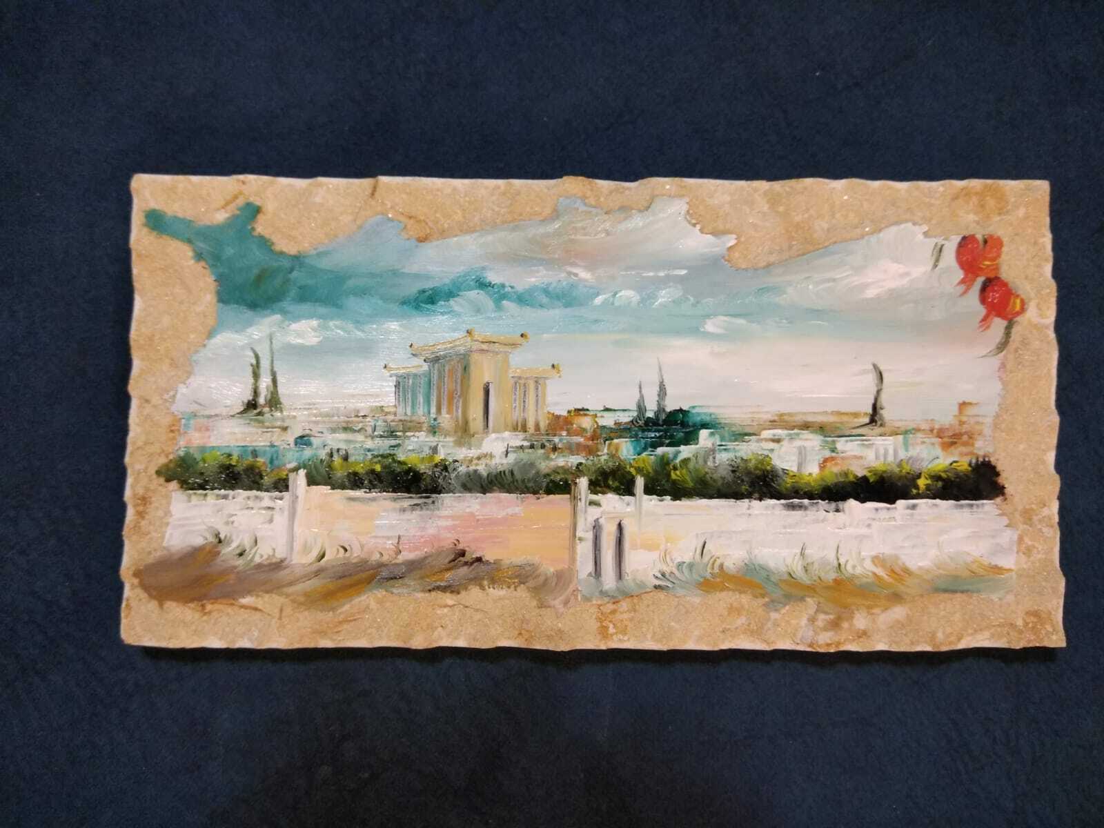 Holy Temple - Oil Painting on Stone 00012