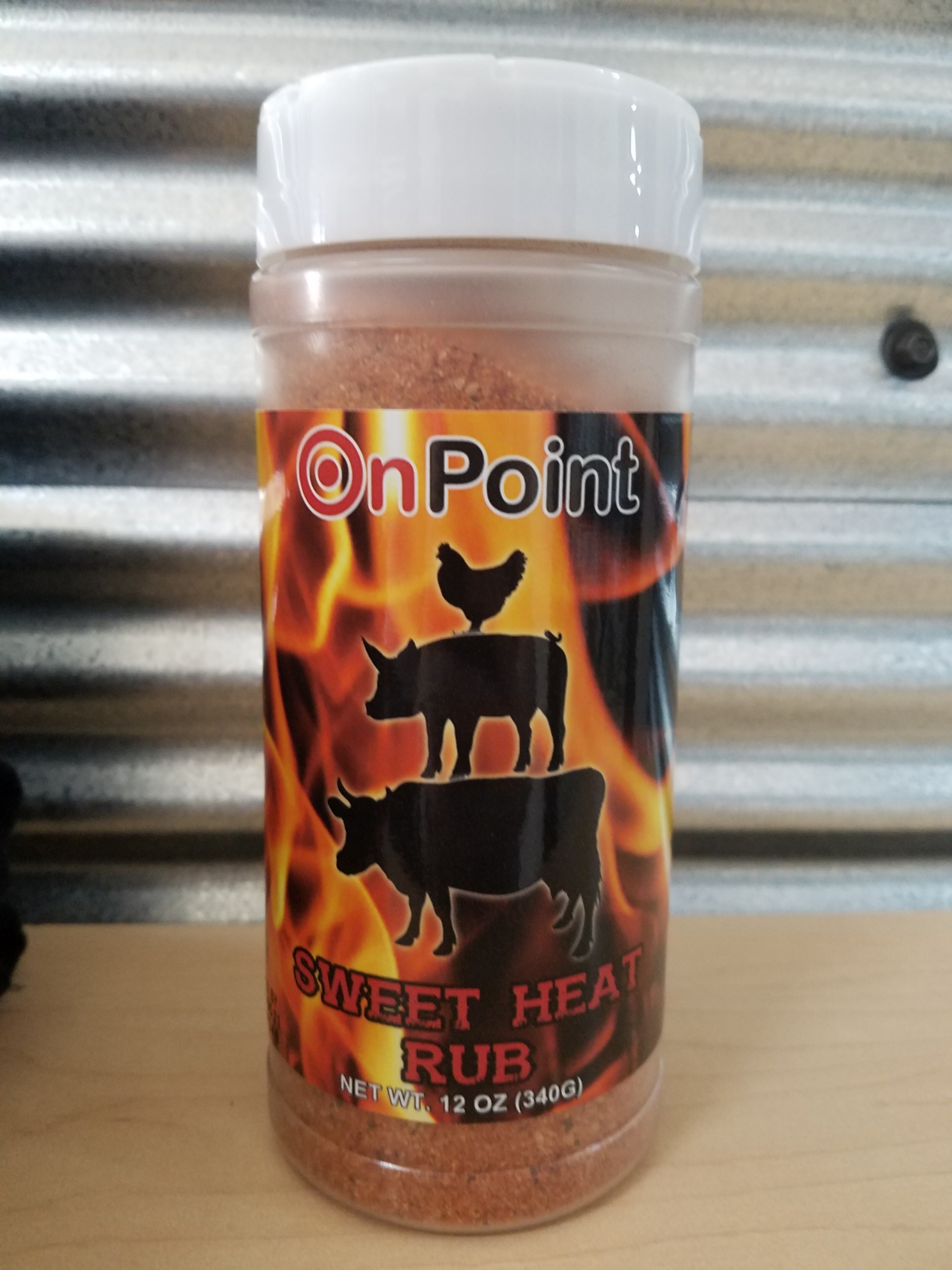 On Point- Sweet Heat Rub- 12oz 0634294593148