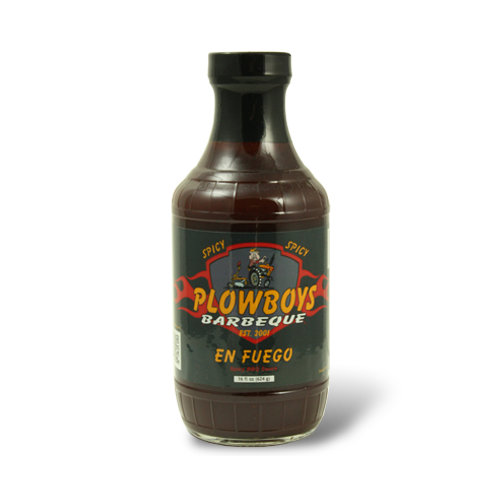 Plowboys Barbeque En Fuego Spicy Sauce 16 oz. 0859893003632