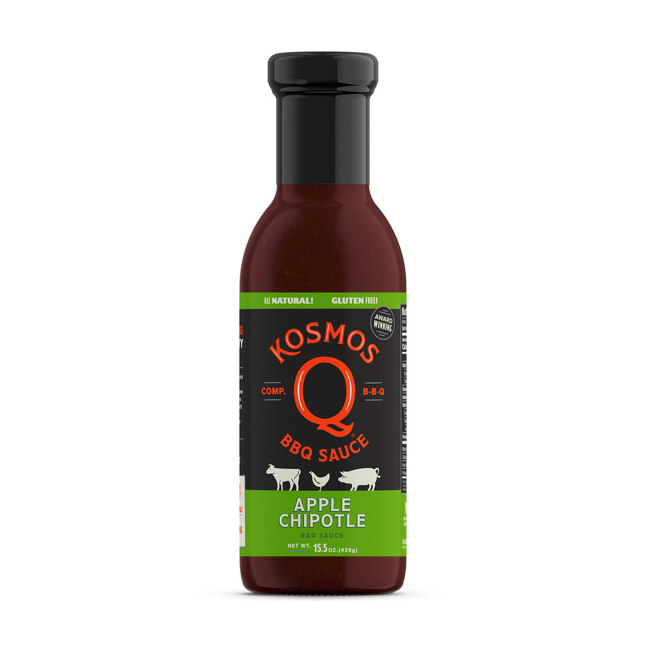 Kosmos Sweet Apple Chipotle BBQ Sauce 0851818003284