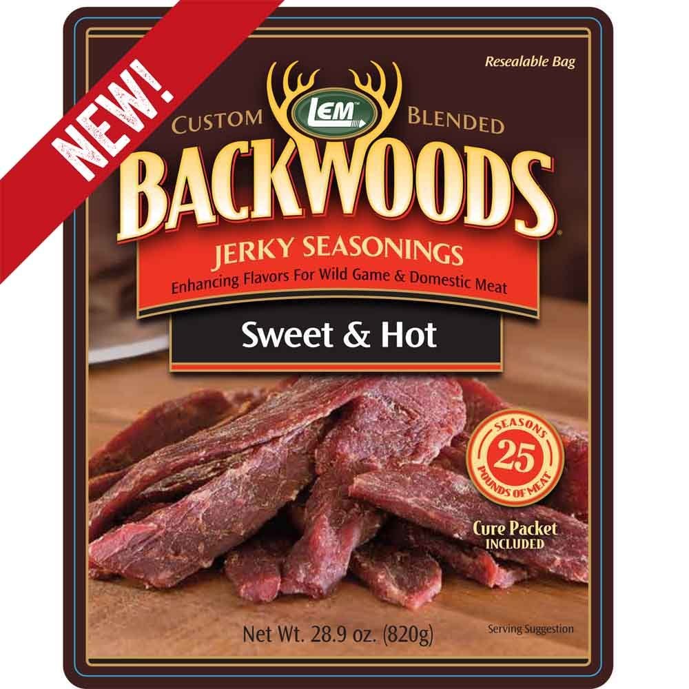 LEM BACKWOODS SWEET & HOT JERKY SEASONING 0734494091410