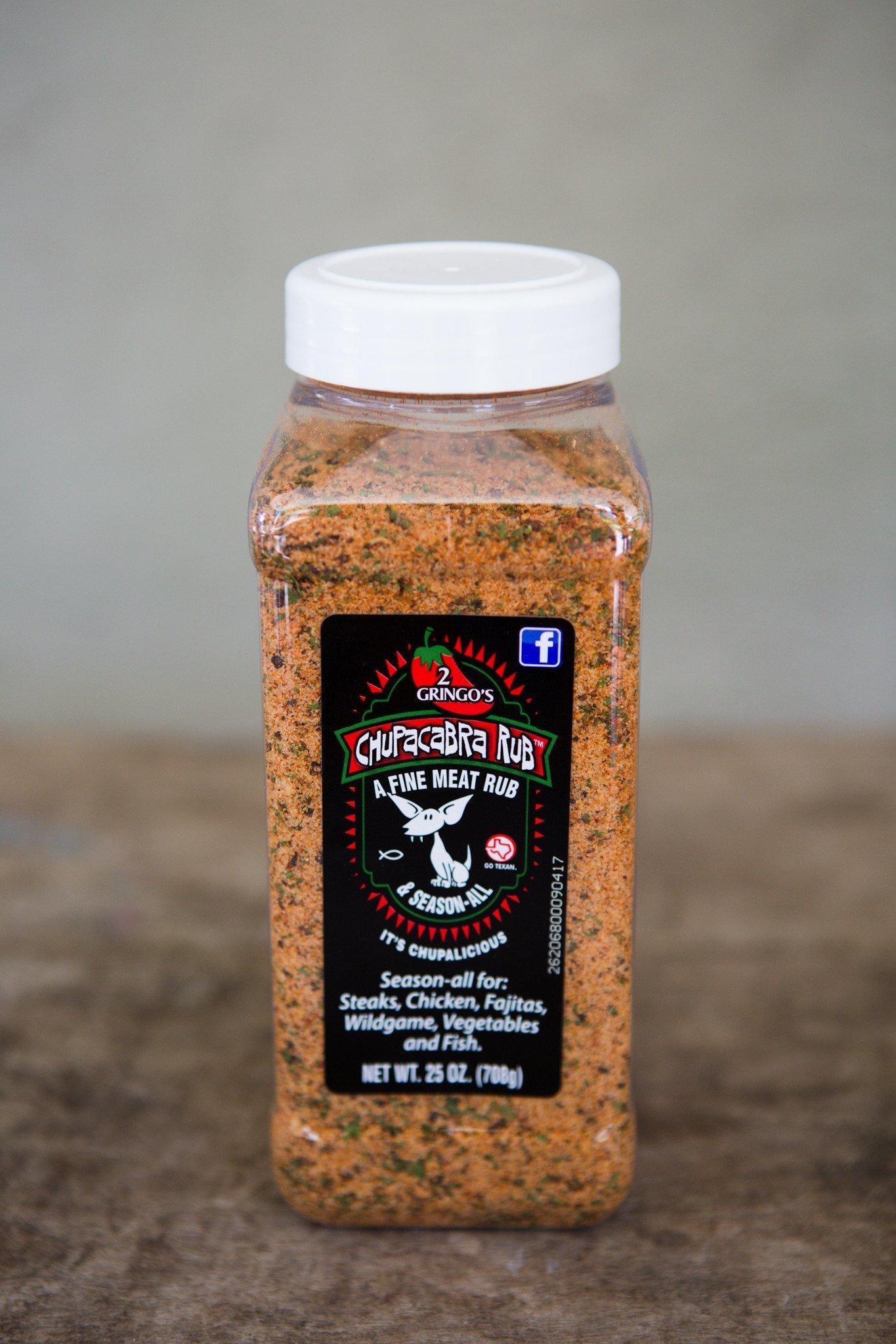 2 Gringos Chupacabra Rub 25oz 0094454008026