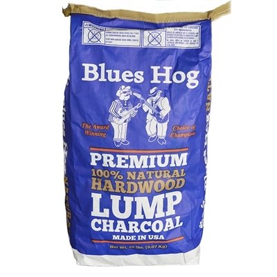 BLUES HOG PREMIUM NATURAL LUMP CHARCOAL 20 LB. BAG 0665591000145