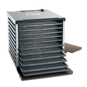 LEM Mighty Bite 10 Tray Double Door Countertop Dehydrator 0734494011531
