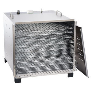 LEM Big Bite Stainless Steel Dehydrator w/Chrome Plated Trays (10 Tray) 0734494107784