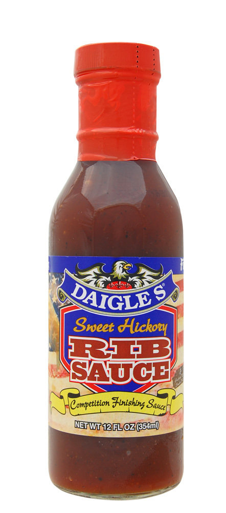 Daigle's Sweet Hickory Rib Sauce 12 oz 0853037003267