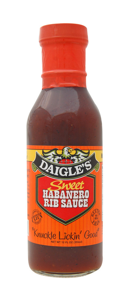 Daigle's Sweet Habanero Rib Sauce 12 oz 0853037003052