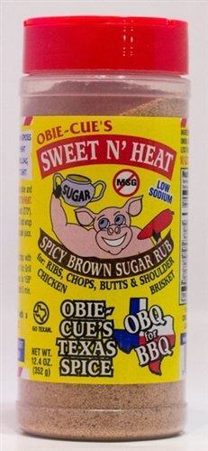 Obie-Cue's Sweet N' Heat Spicy Brown Sugar Rub 12.4 oz. 0022702333231