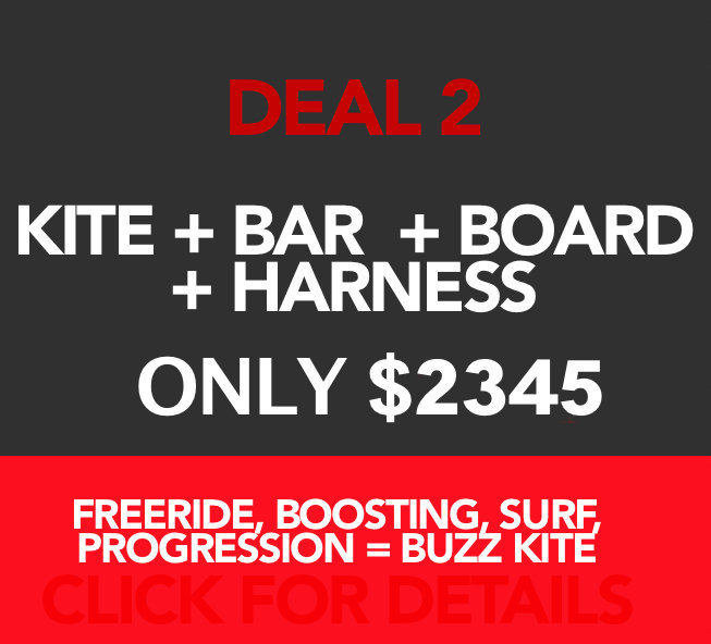 The complete kit! Kite, bar, board and harness. 00001