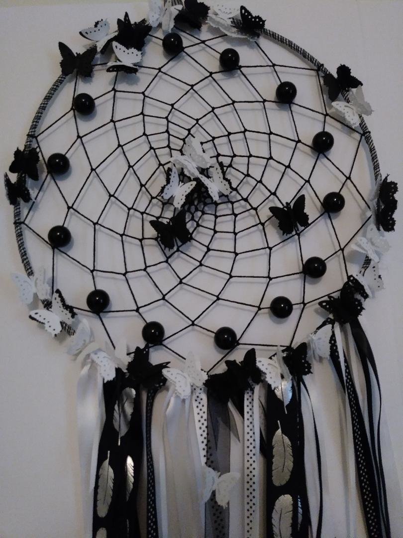 Black & White Dreamcatcher - Large