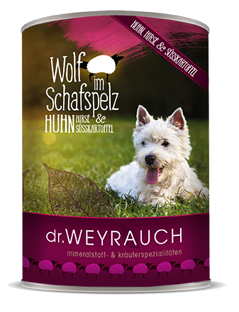 Dr.Weyrauch Nassfutter "Wolf im Schafspelz" für den sensiblen Hund 00314
