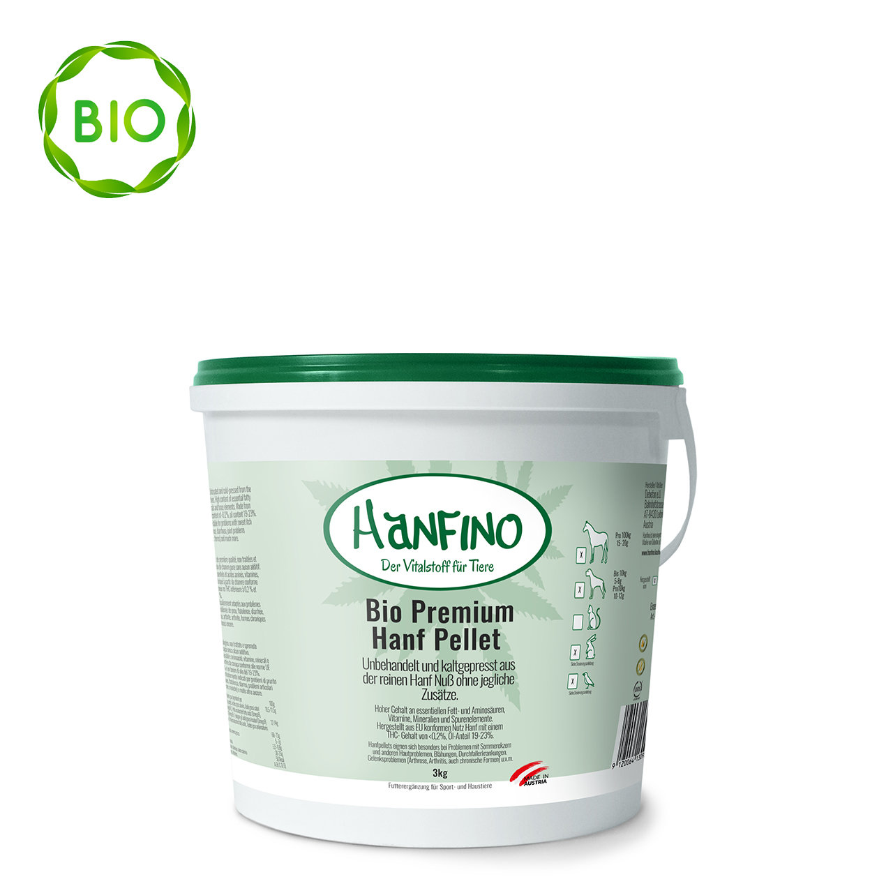 Hanfino Bio Premium Hanfsamenpellets 00350