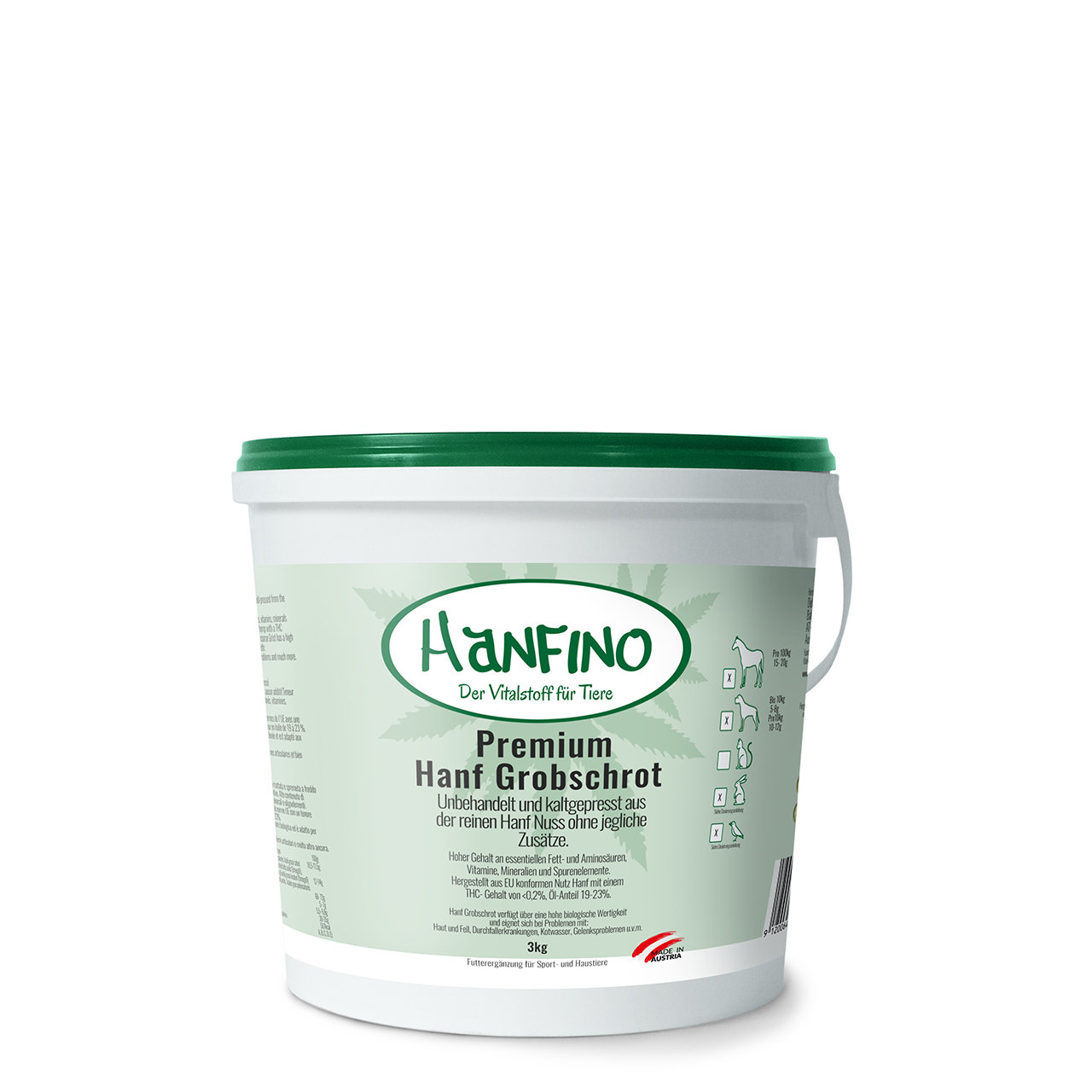 Hanfino Premium Hanfsamen Presskuchen Schrot 00353