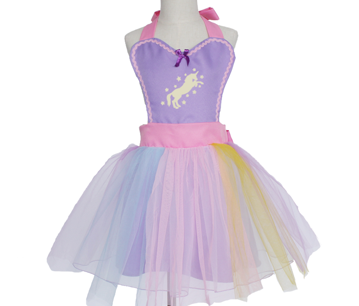 Unicorn Tutu Dress Apron - Purple 00049