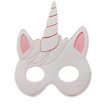 Traindrops Unicorn Birthday Party Favors Cape and Mask Set Costume (Hot Pink)