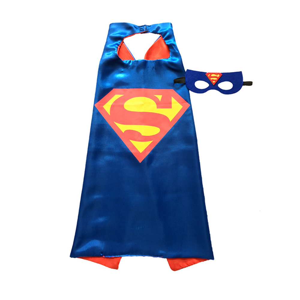 Super Man Dress Up Cape and Mask Set-Blue 00067