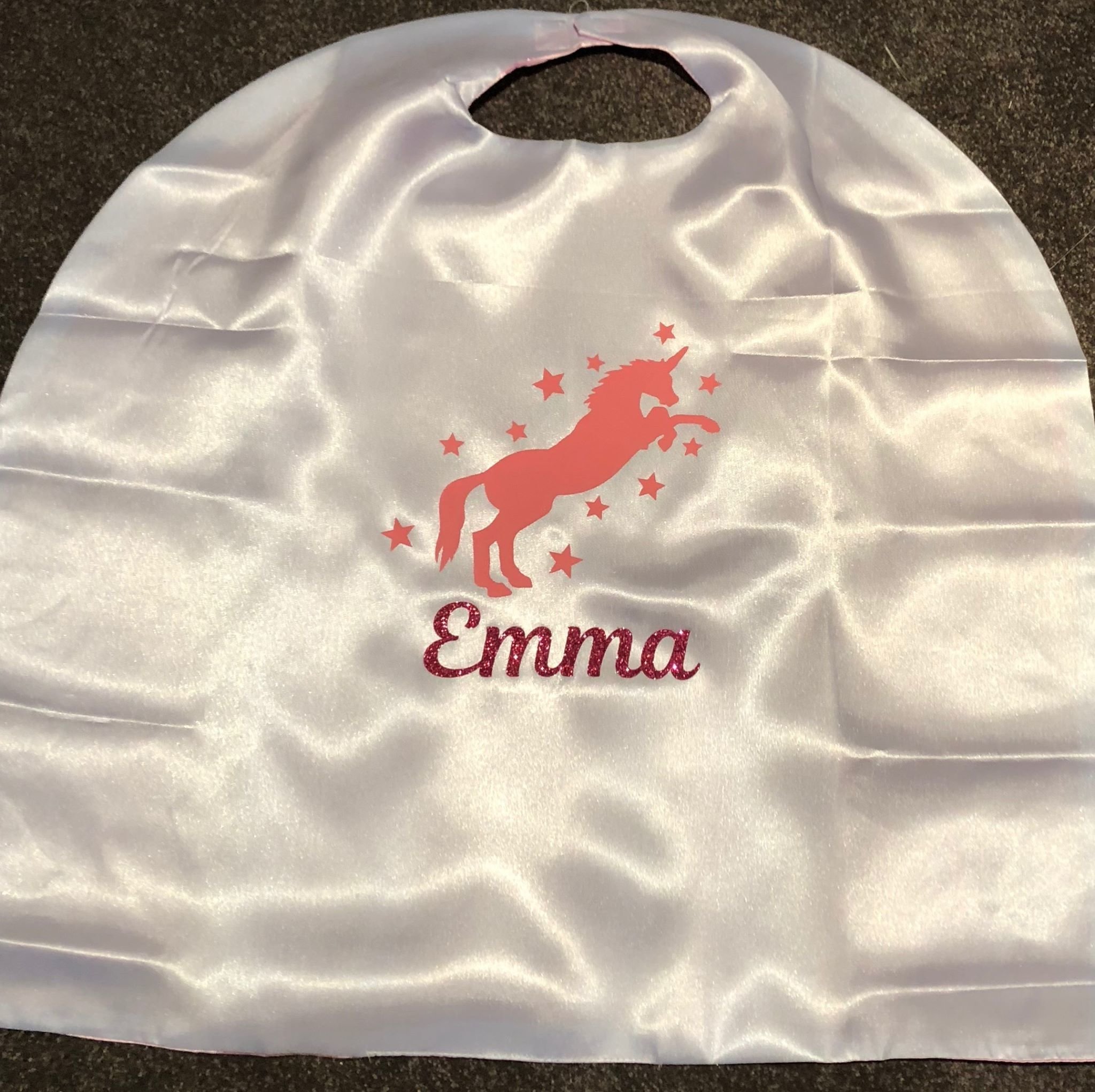 Unicorn Silver Cape and Mask Set