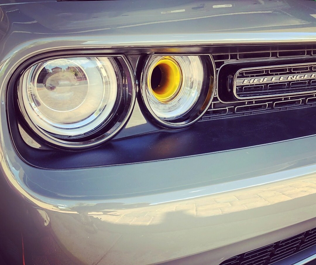 Hellcat Challenger headlamp Intake Decal