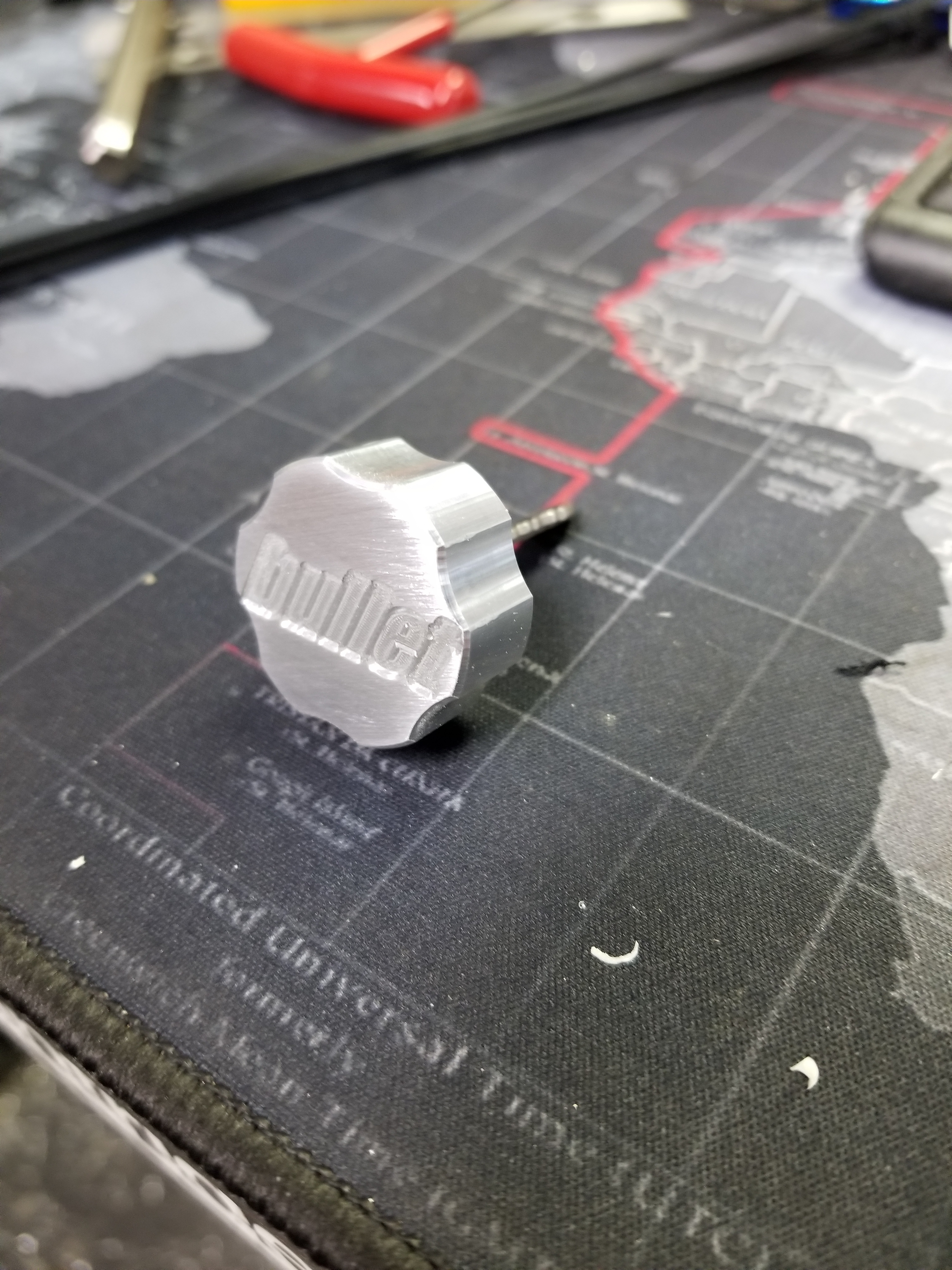Bullet 6 shooter billet key for Polaris Slingshot