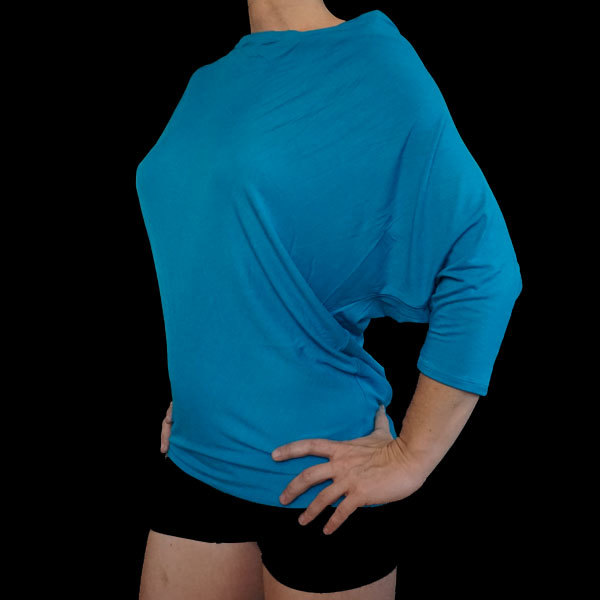 Batwing 3/4 Arm Shirt - Türkis W01