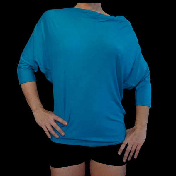 Batwing 3/4 Arm Shirt - Türkis
