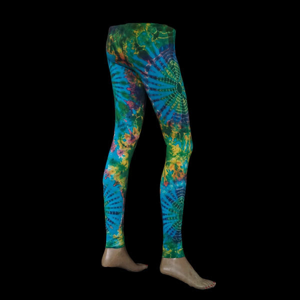 LEGGINGS - Türkis-Gelb-Grün 021