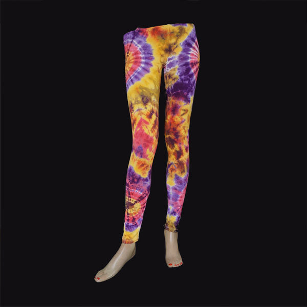 LEGGINGS - Gelb-Violett 013