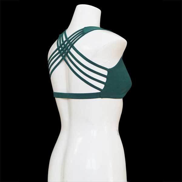 Yoga X-Top Bustier - Grün-Petrol B002