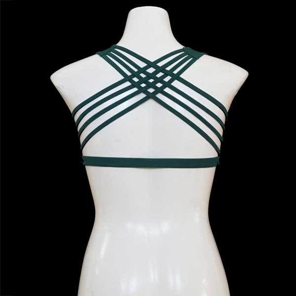 Yoga X-Top Bustier - Grün-Petrol