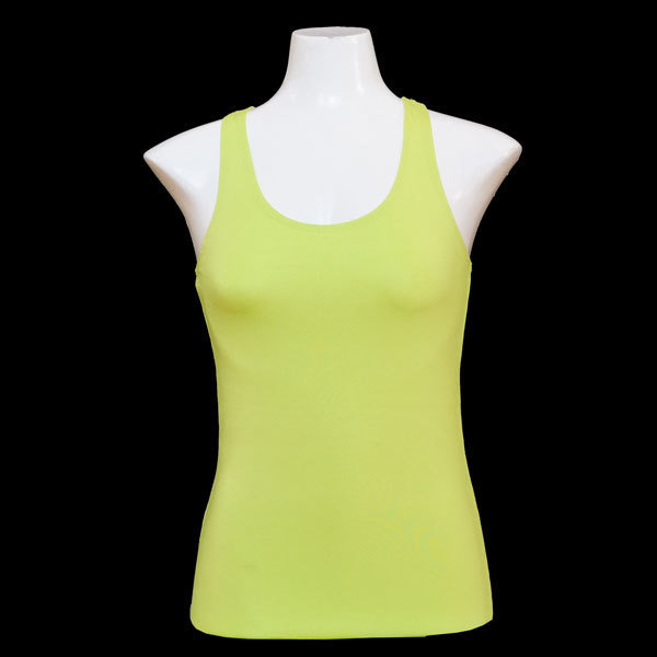 Yoga Tank Shirt - Gelb-Grün T005