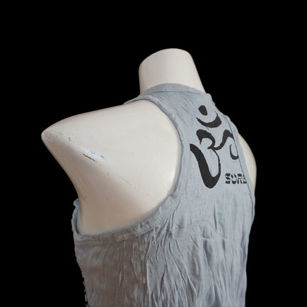 SURE Tank Shirt "Mit Yoga wächst du" - Helles Graublau