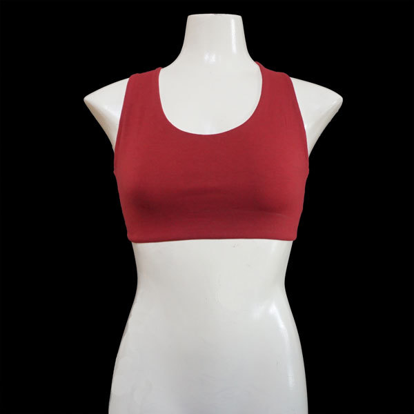 Yoga X-Top Bustier - Rostbraun-Bordeaux