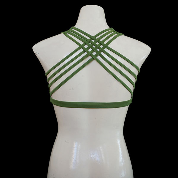 Yoga X-Top Bustier - Froschgrün