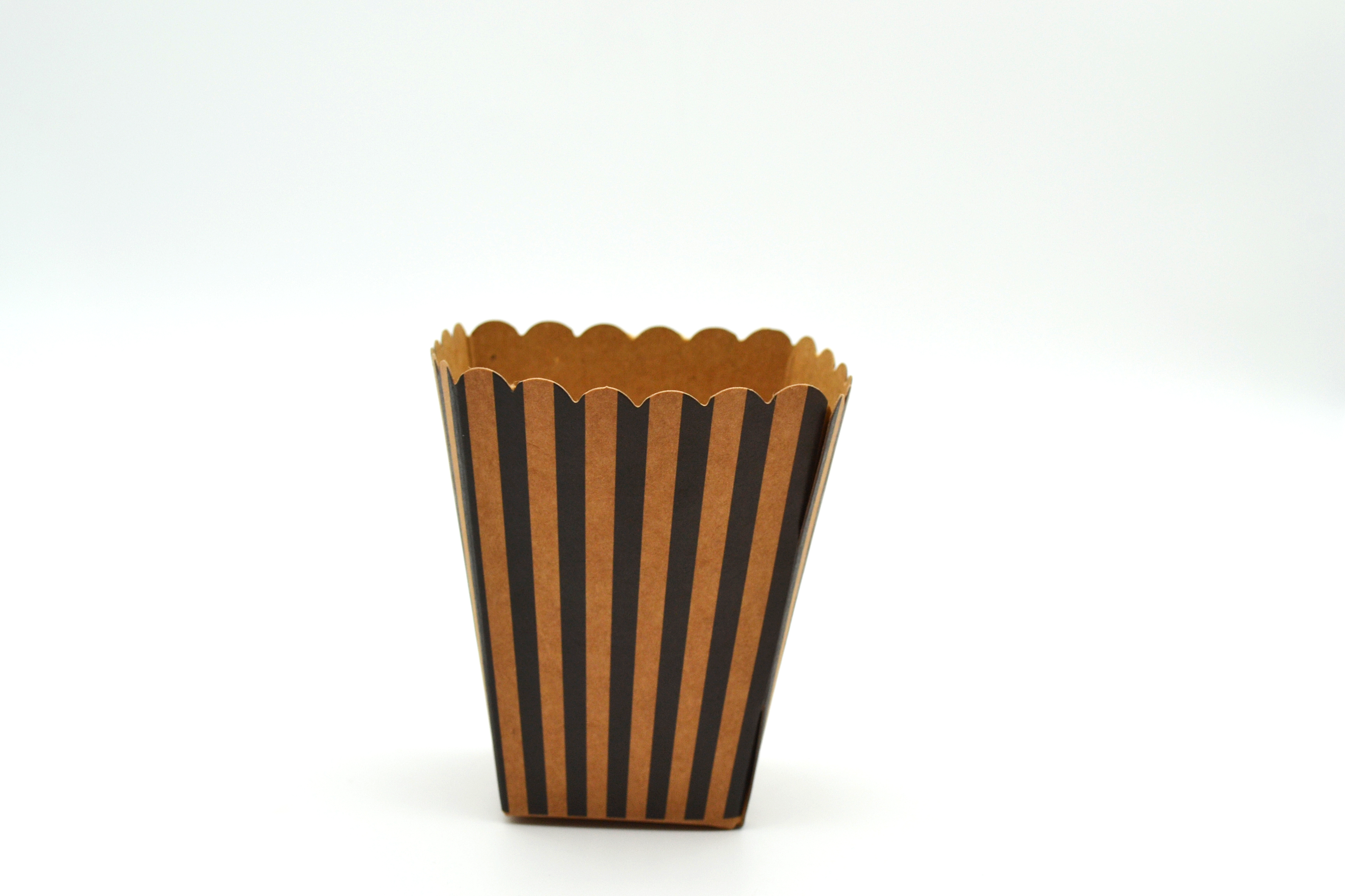 Box Popcorn Mini Eco B/Stripe 5 x 5 x 10 cm (each)