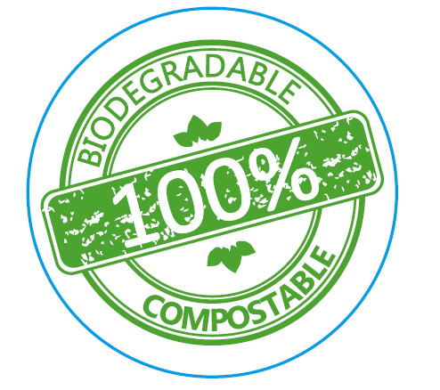 Labels Round Paper - 100% Biodegradable / Compostable (Qty 100 ...