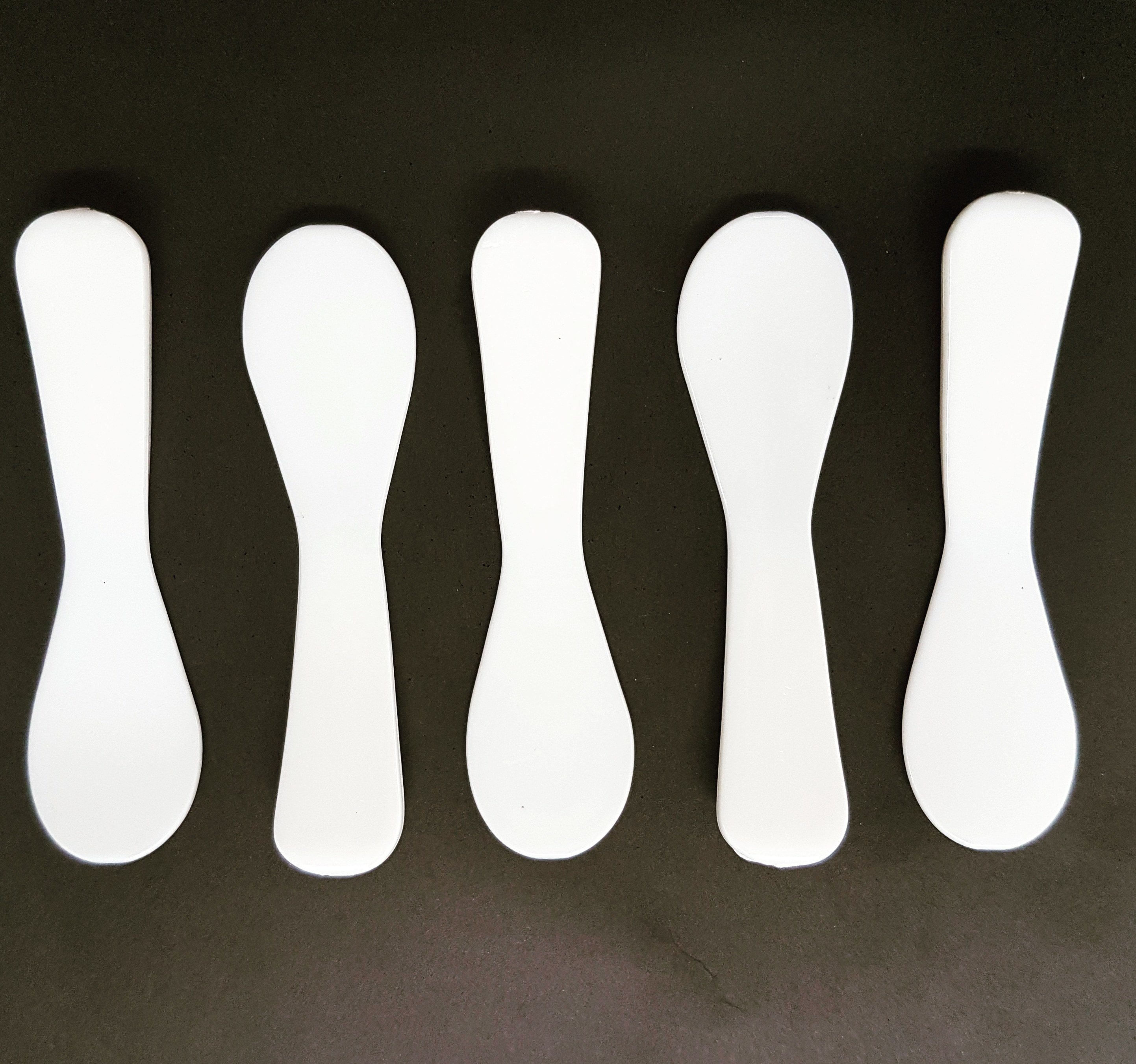 Catering Spoon Mini Spatula White (Qty 50) CS50651